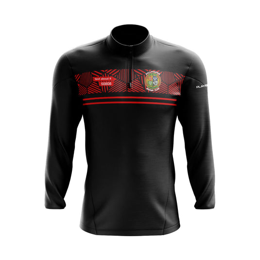 Ballyhaunis Boxing Club Midlayer (1/4 Zip) Optimum (Black/Red) - Kids