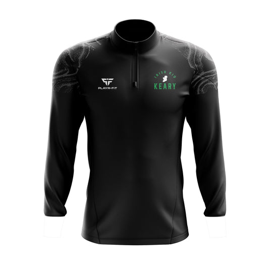 Irish Kid Keary Midlayer (1/4 Zip) Stellar (Black/Grey) - Adults