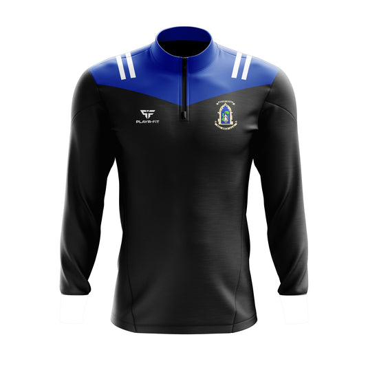 Kinawley LGFA Midlayer (1/4 Zip) Tenacity (Black/Blue) - Adults