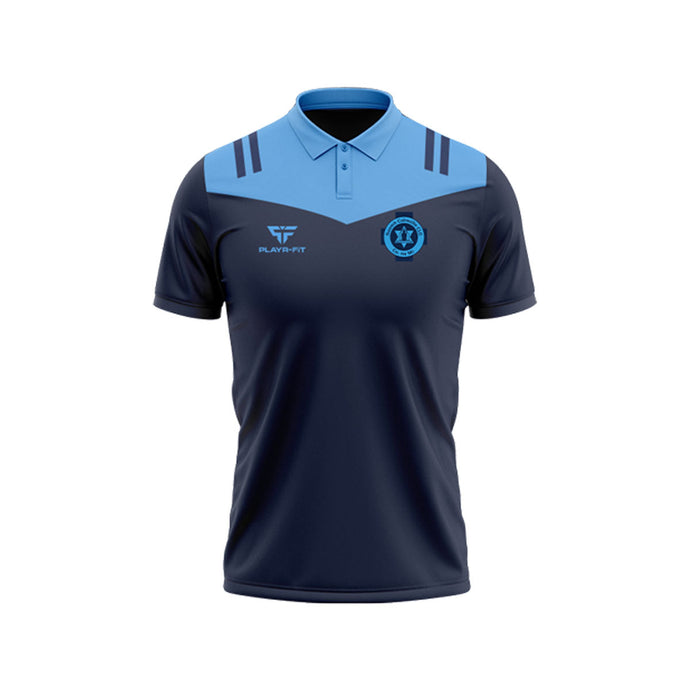St Colmcilles GFC Meath Polo Tenacity Navy/Sky Blue - Adults