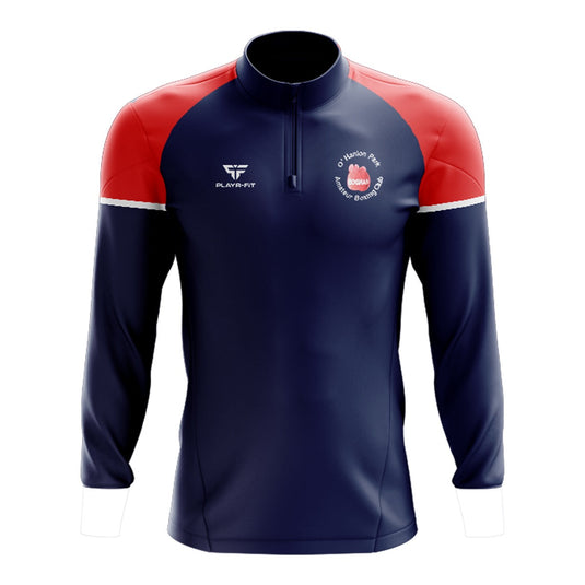 O'Hanlon Park Boxing Club Midlayer (1/4 Zip) Stellar (Navy/Red/White) - Kids