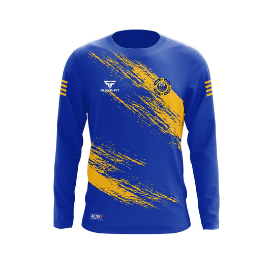 Clough Ballacolla Hurling Club Activ8 Jersey Blue/Yellow - Kids