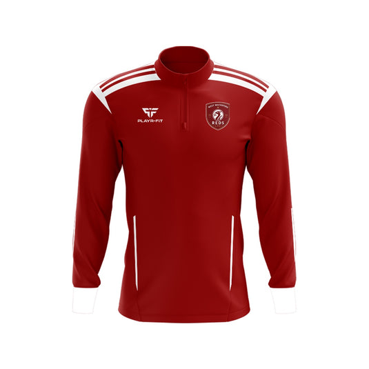 West Waterford Liverpool Supporters Midlayer (1/4 Zip) Adroit (Red, White) - Adults