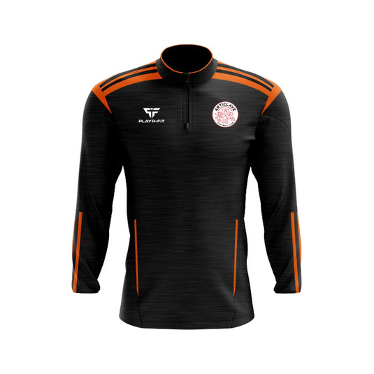 Articlave FC Midlayer (1/4 Zip) Adroit (Black/Orange) - Adults