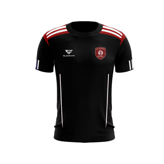 West Waterford Liverpool Supporters T-Shirt Adroit (Black, Red, White) - Adults