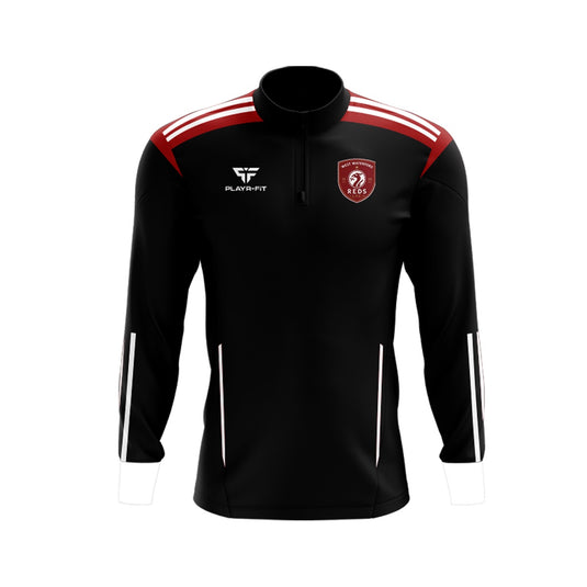 West Waterford Liverpool Supporters Midlayer (1/4 Zip) Adroit (Black, Red, White) - Adults