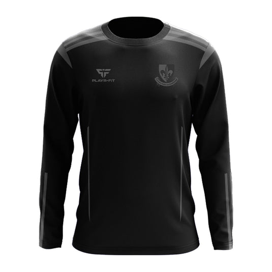 Aughnamullen CLG Crew Neck Adroit (Black Tonal) - Adults