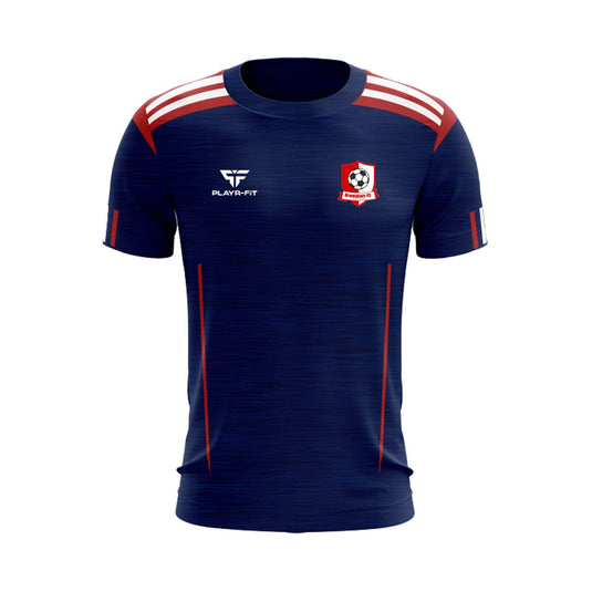 Dromahair FC T-Shirt Adroit (Navy/Red/White) - Adults