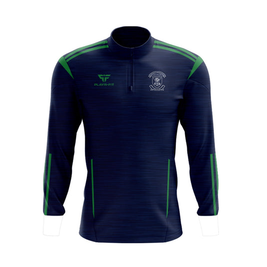 St Malachys PS Castlewellan Staff Midlayer (1/4 Zip) Adroit (Navy/Green) - Adults