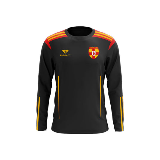 Ulster Judo Crew Neck Adroit Grey/Red/Yellow Gold - Adults