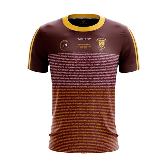 Sean Treacys Hurling Club Lurgan Jersey 50th Anniversary (Names) - Adults