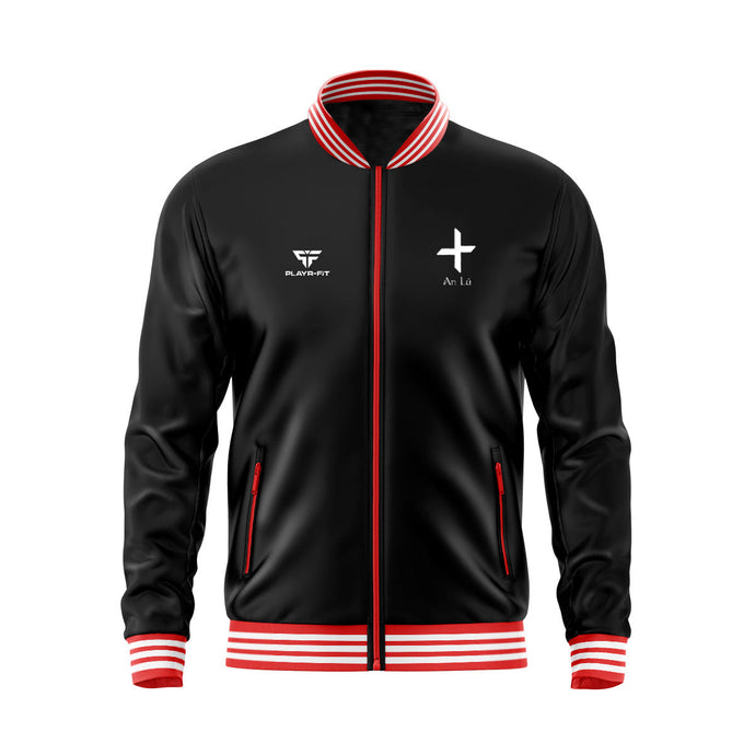 Louth County Retro Anthem Jacket (Black) - Kids