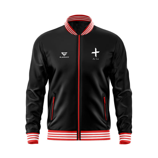 Louth County Retro Anthem Jacket (Black) - Adults