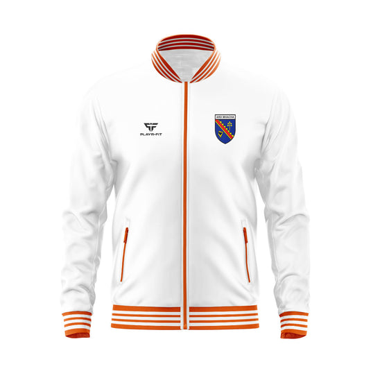 Armagh County Retro Monaghan County Retro Anthem Jacket (White) - Kids