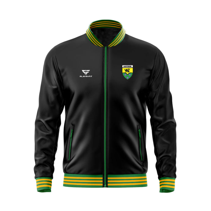 Leitrim County Retro Anthem Jacket (Black) - Adults