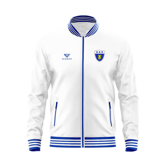 Laois County Retro Anthem Jacket (White) - Kids