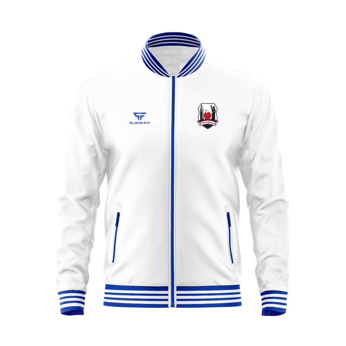 New York County Retro Anthem Jacket (White) - Adults