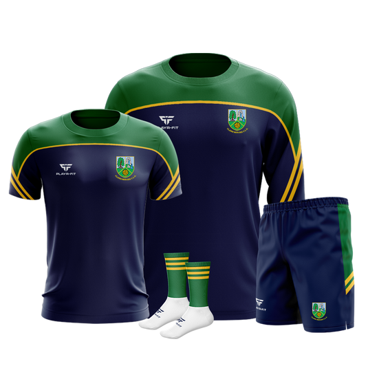 Clann Mhuire CLG Momentum Pack (Crewneck Momentum, T-Shirt Momentum, Leisure Shorts Momentum, Mid Socks Momentum) - Adults
