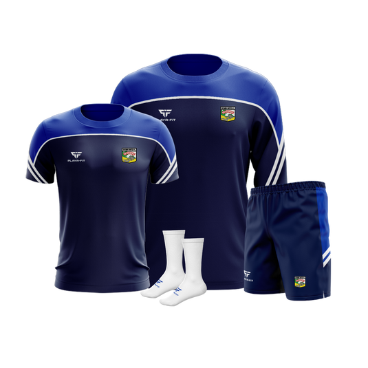 Dromin United FC Momentum Pack (Crewneck Momentum, T-Shirt Momentum, Leisure Shorts Momentum, Mid Socks Momentum) - Kids