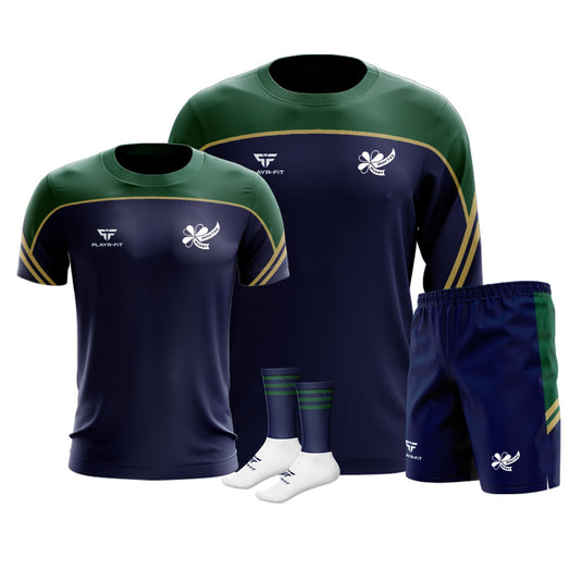 Irish Tag Rugby Momentum Pack (Crewneck Momentum, T-Shirt Momentum, Leisure Shorts Momentum, Socks) - Adults