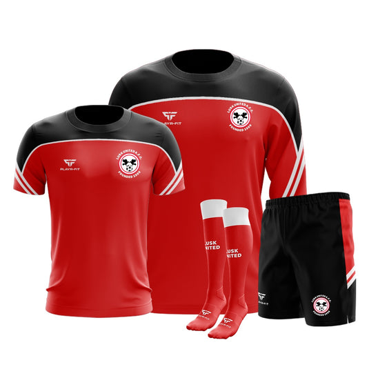 Lusk United Momentum Pack (Crewneck Momentum, T-Shirt Momentum, Leisure Shorts Momentum, Long Socks Momentum) - Adults