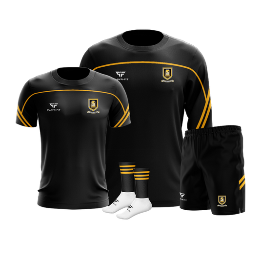 Mourneabbey LGFA Momentum Pack (Crewneck Momentum, T-Shirt Momentum, Leisure Shorts Momentum, Mid Socks Momentum) - Adults
