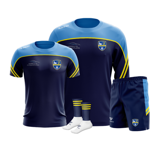 St Teresas FC Momentum Pack (Crewneck Momentum, T-Shirt Momentum, Leisure Shorts Momentum, Socks Momentum) - Adults