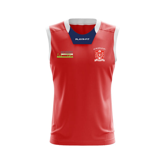 St Nicholas GFC Drogheda Vest Red - Kids