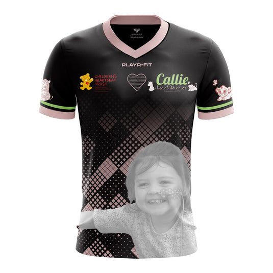 Callie Heart Warrior Jersey B13 (Black/Pink) - Adults