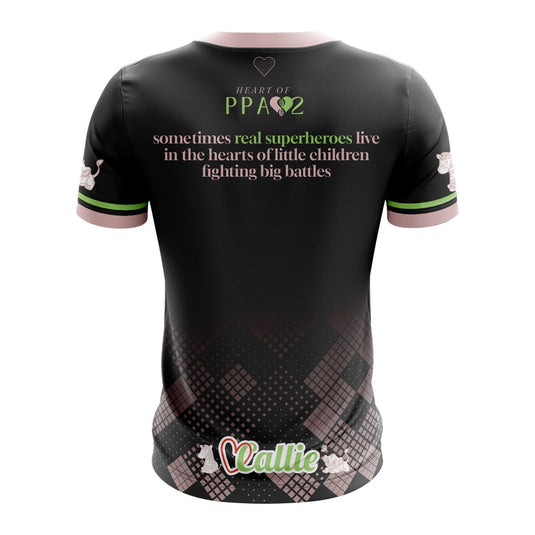 Callie Heart Warrior Jersey B13 (Black/Pink) - Adults