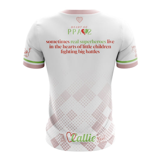 Callie Heart Warrior Jersey B13 (White/Pink) - Adults