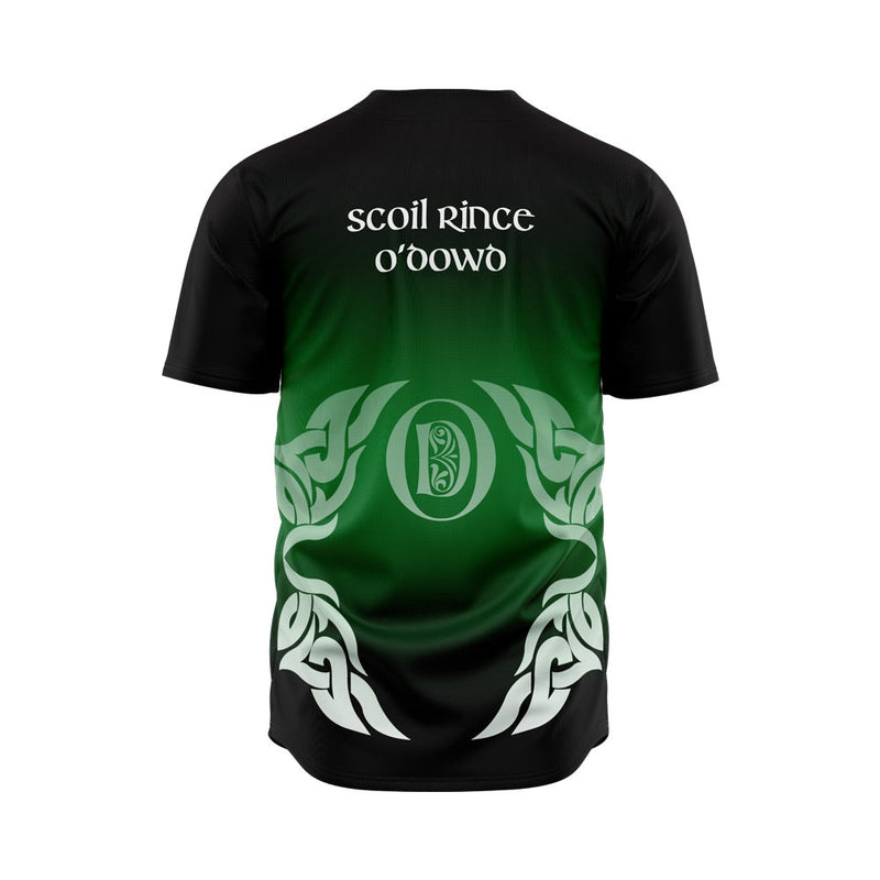 Load image into Gallery viewer, Scoil Rince O Dowd Sublimated Baseball Shirt (with buttons) - Adults

