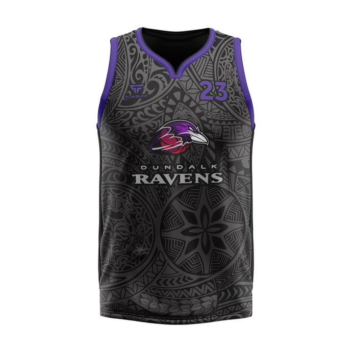 Dundalk Ravens Basketball Vest Playing (Black) - Kids