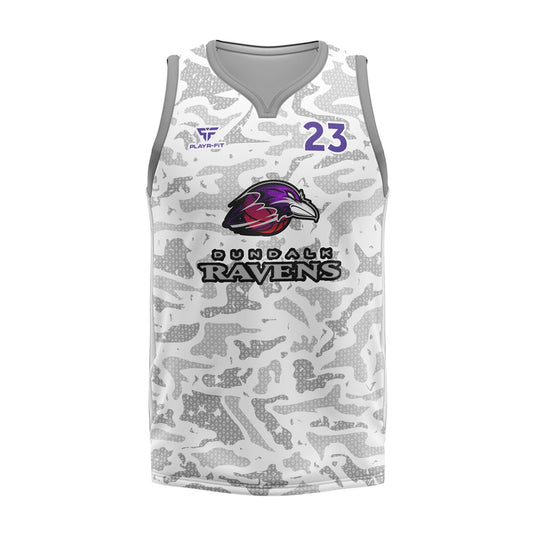 Dundalk Ravens Basketball Vest Playing (White Camo) - Adults