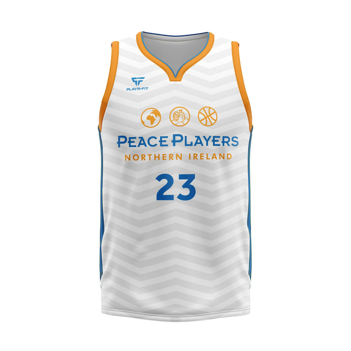 PeacePlayers Basketball Vest (White) - Adults