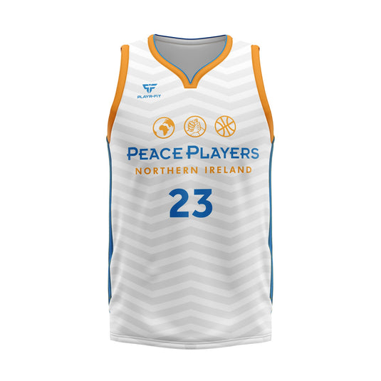 PeacePlayers Basketball Vest (White) - Kids