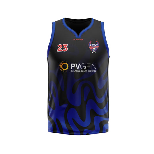 UCC Demons Basketball Vest Away (Black) - Kids