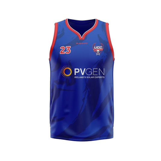 UCC Demons Basketball Vest Home (Blue) - Adults