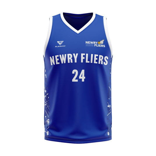 Newry Fliers Basketball Vest (Blue) - Adults
