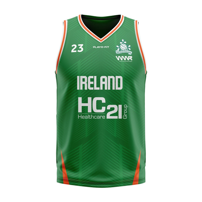 Load image into Gallery viewer, Irish Wheelchair Rugby Match Vest (Green) - Adults
