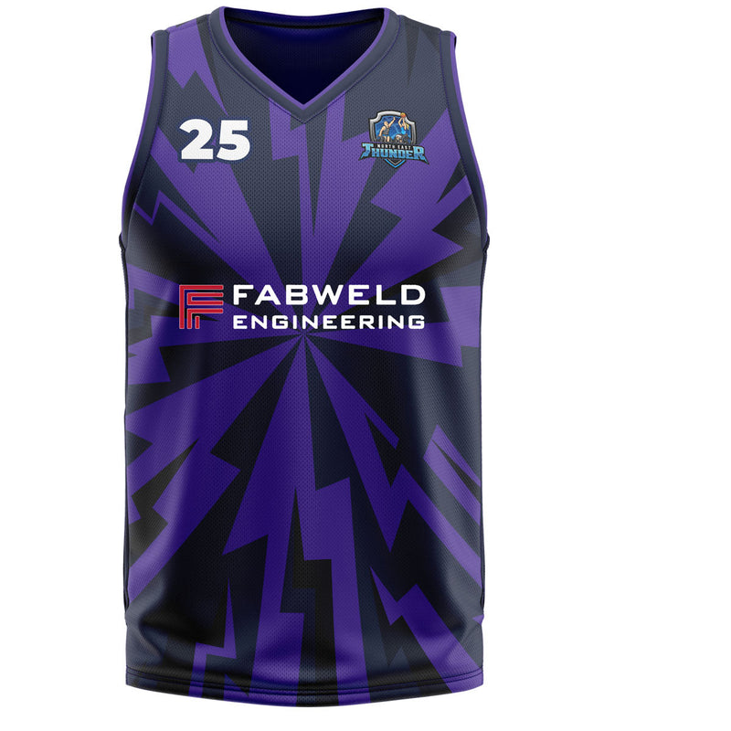 Load image into Gallery viewer, North East Thunder Basketball Vest 02- Adults
