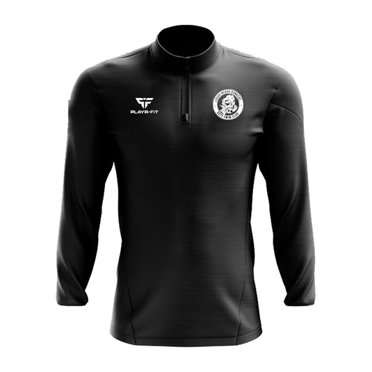 Lough Neagh Monster Dunkers Midlayer (1/4 Zip) (Black) - Adults