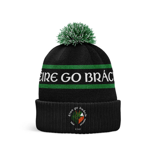 Éire Go Brách CSC Belfast Bobble Hat (Black) - Kids - Age 8 and Under