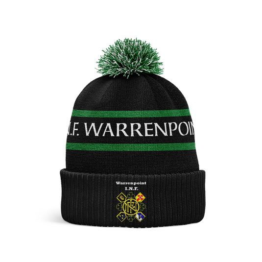 INF Warrenpoint Bobble Hat Black - Kids - Age 8 and Under