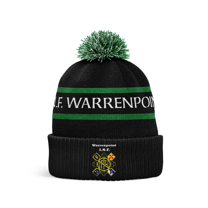 INF Warrenpoint Bobble Hat Black - Adults