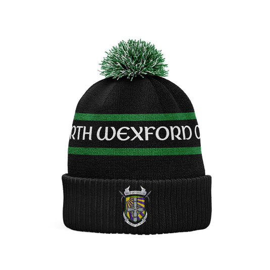 North Wexford CSC Bobble Hat Black - Kids - Age 8 and Under