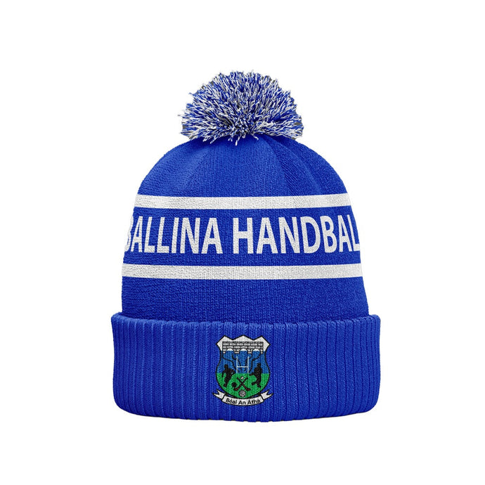 Ballina Handball Club Bobble Hat (Blue/White) - Adults