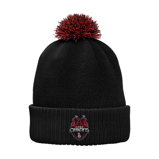 Cork Chiefs Tag Rugby Bobble Hat - Adults