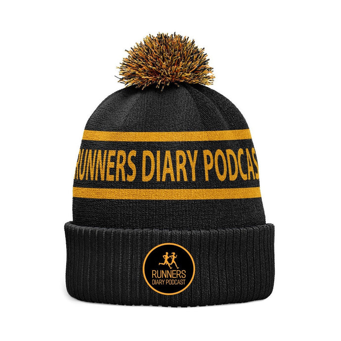 Runners Diary Podcast Bobble Hat - Kids - Age 8 and Under