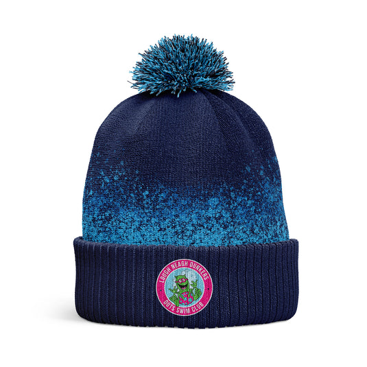 Lough Neagh Monster Dunkers Bobble Hat (Navy, Sky) - Adults